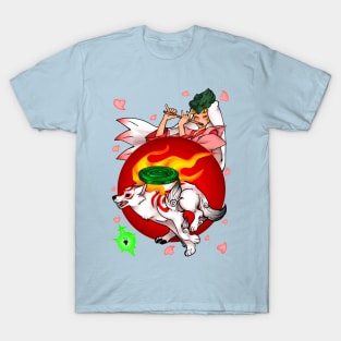 O K A M I - Amaterasu, Waka, and Issun T-Shirt